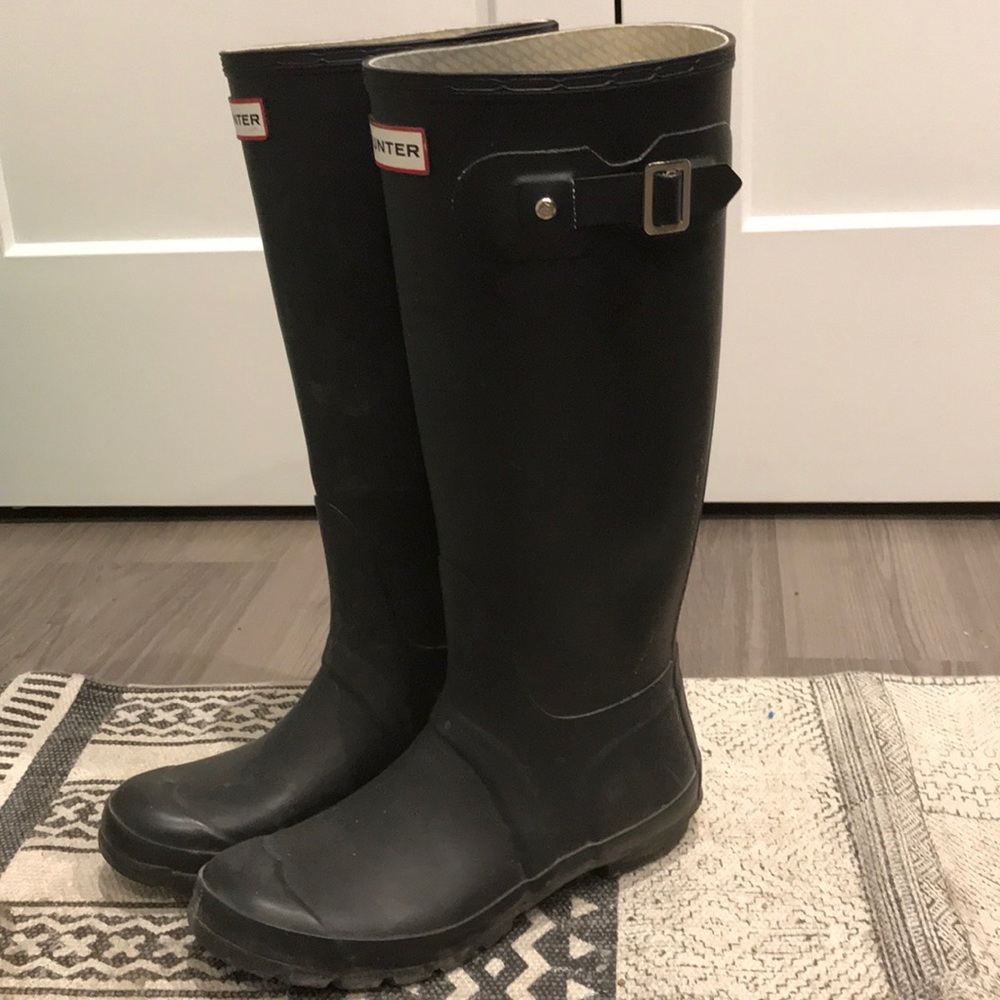 Black Hunter Original Tall Boots sz 7